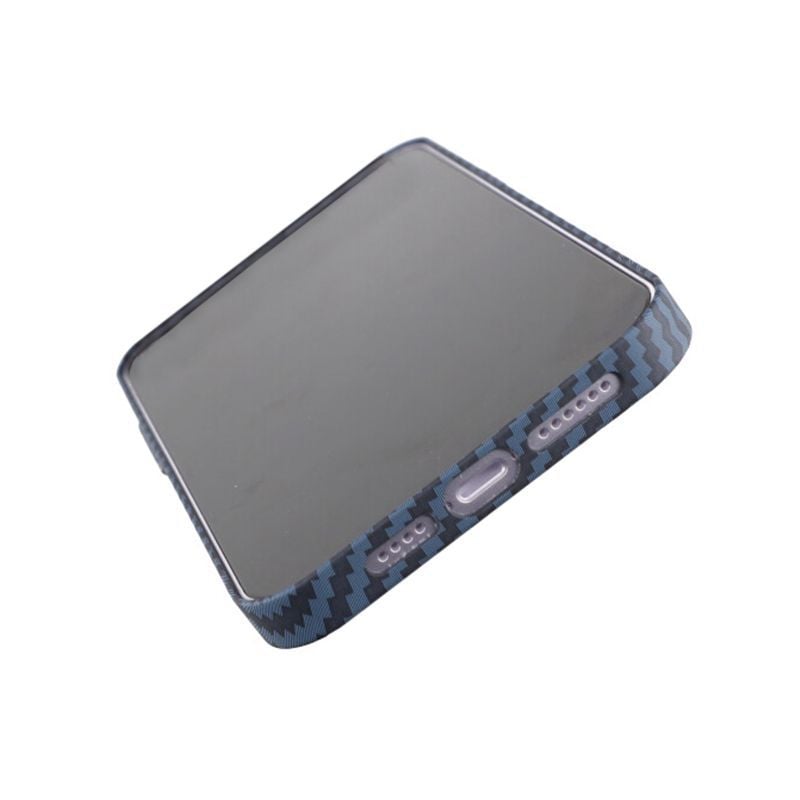 Kolfiber Skal iPhone 14 Plus - Blå image 6