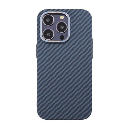 Kolfiber Skal iPhone 14 Pro - Blå image 2