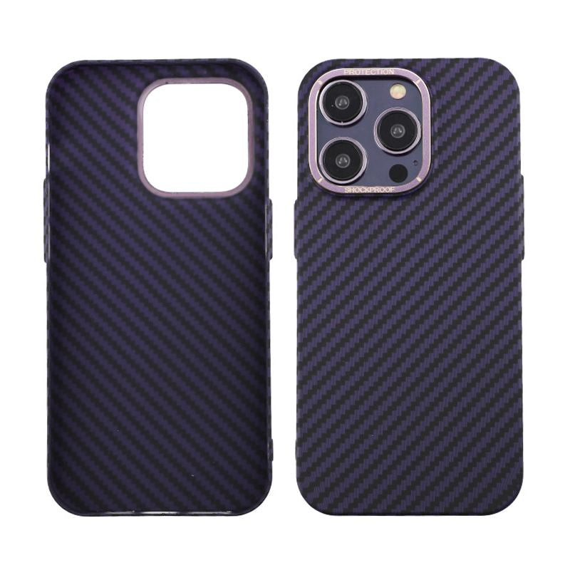 Kolfiber Skal iPhone 14 Pro - Lila image 1