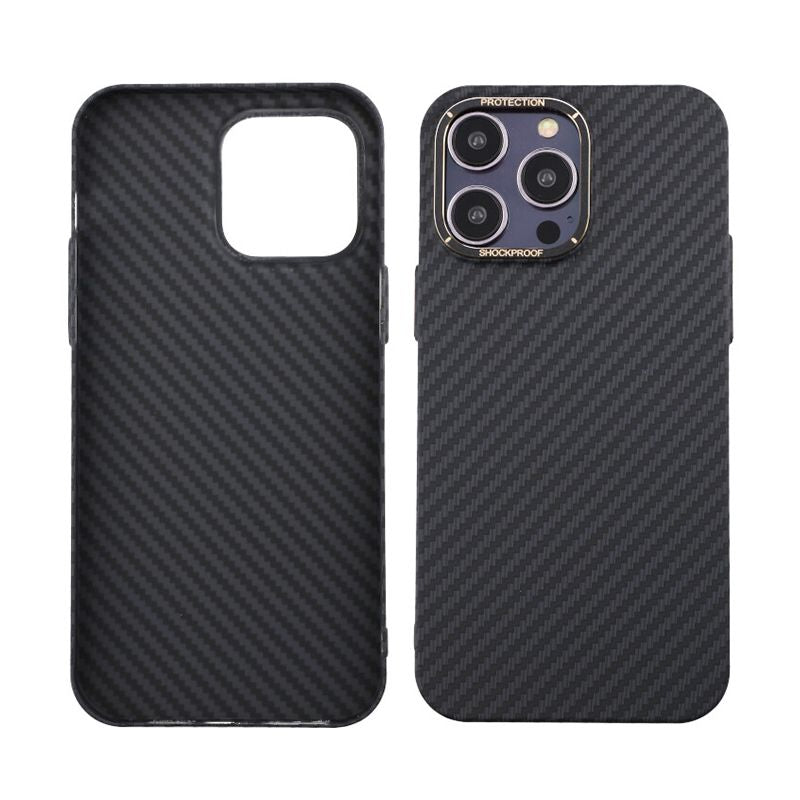 Kolfiber Skal iPhone 14 Pro Max - Svart image 1