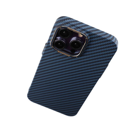 Kolfiber Skal iPhone 14 Pro Max - Blå image 5