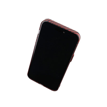 Kolfiber Skal iPhone 14 Pro Max - Röd image 5
