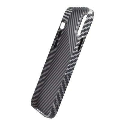 Kolfiber Skal iPhone 14 Pro Max - Svart & Vit image 5