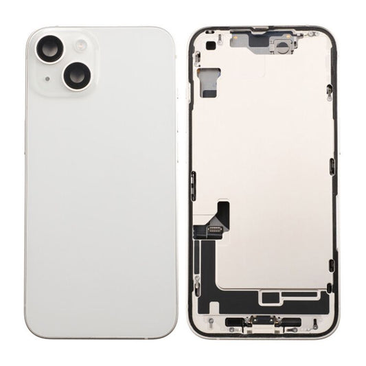 iPhone 14 Baksida med Komplett Ram - Vit image 1