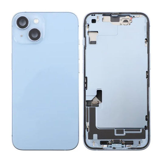 iPhone 14 Baksida med Komplett Ram - Blå image 1