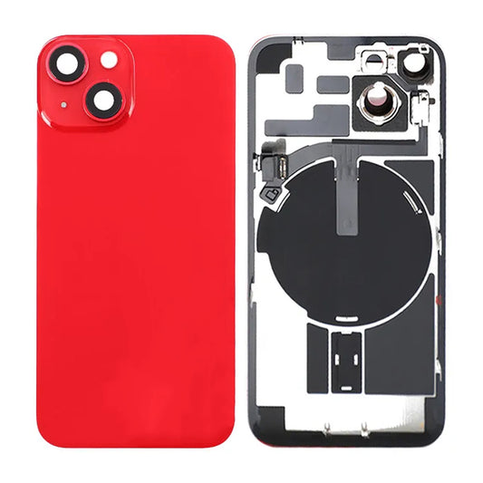 iPhone 14 Baksida Glas Komplett - Röd image 1