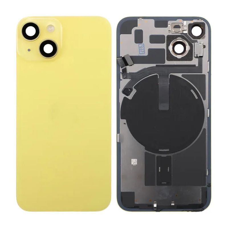 iPhone 14 Baksida Glas Komplett - Gul image 1