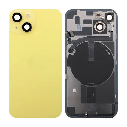 iPhone 14 Baksida Glas Komplett - Gul image 1