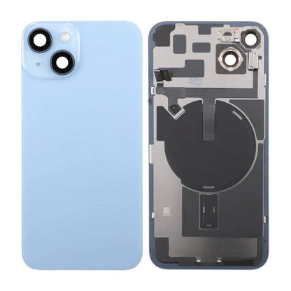 iPhone 14 Plus Baksida Glas Komplett - Blå image 1