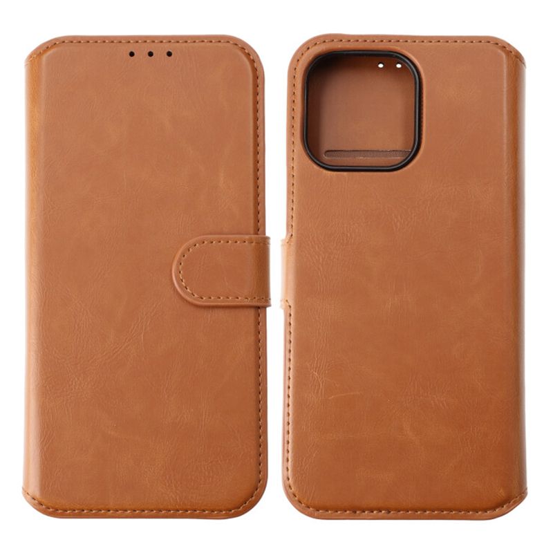 iPhone 15 Pro Max Plånboksfodral Magnet Rvelon - Brun image 1