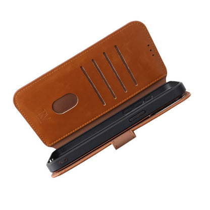 iPhone 15 Pro Max Plånboksfodral Magnet Rvelon - Brun image 10