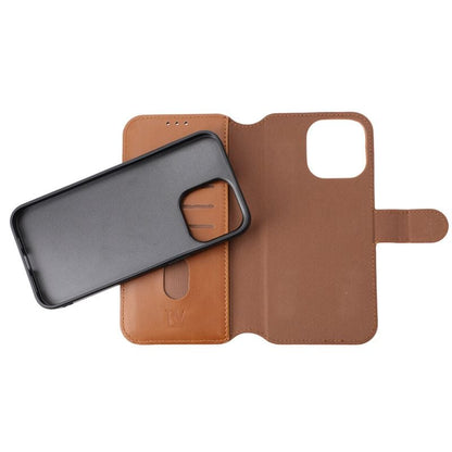 iPhone 15 Pro Max Plånboksfodral Magnet Rvelon - Brun image 4