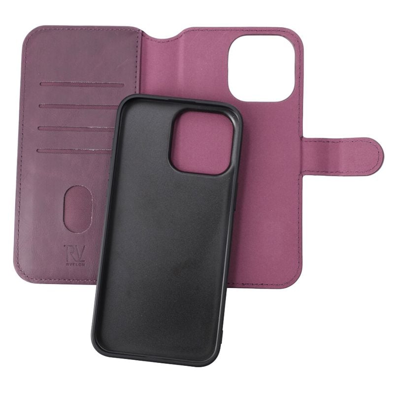 iPhone 15 Pro Max Plånboksfodral Magnet Rvelon - Lila image 4
