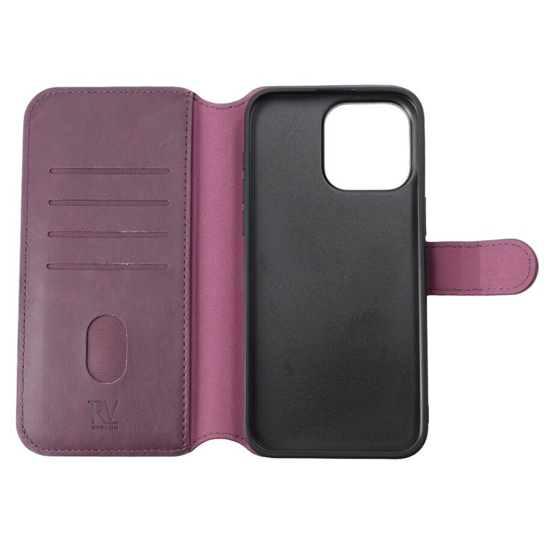 iPhone 15 Pro Max Plånboksfodral Magnet Rvelon - Lila image 7