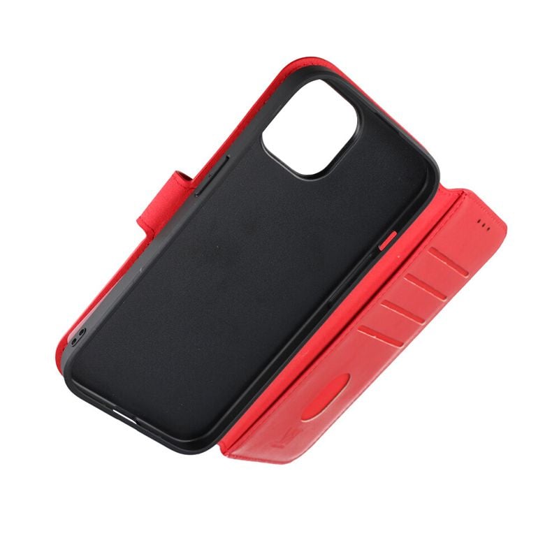 iPhone 15 Plånboksfodral Magnet Rvelon - Röd image 6