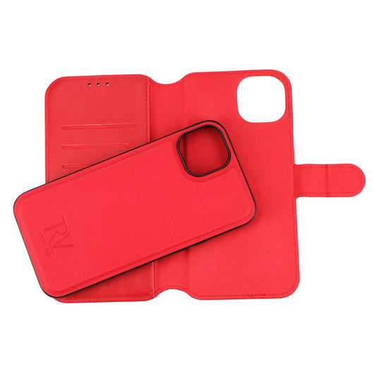 iPhone 15 Plus Plånboksfodral Magnet Rvelon - Röd image 2
