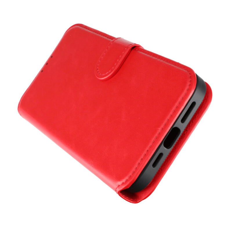 iPhone 15 Plus Plånboksfodral Magnet Rvelon - Röd image 7