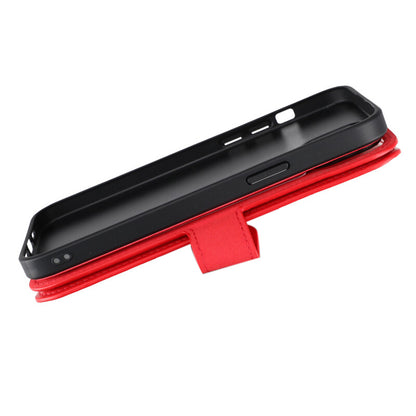 iPhone 15 Plus Plånboksfodral Magnet Rvelon - Röd image 9