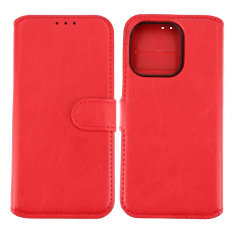 iPhone 15 Pro Plånboksfodral Magnet Rvelon - Röd image 1