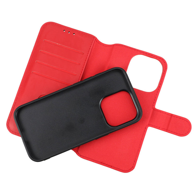 iPhone 15 Pro Plånboksfodral Magnet Rvelon - Röd image 5