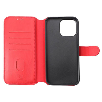 iPhone 15 Pro Max Plånboksfodral Magnet Rvelon - Röd image 6