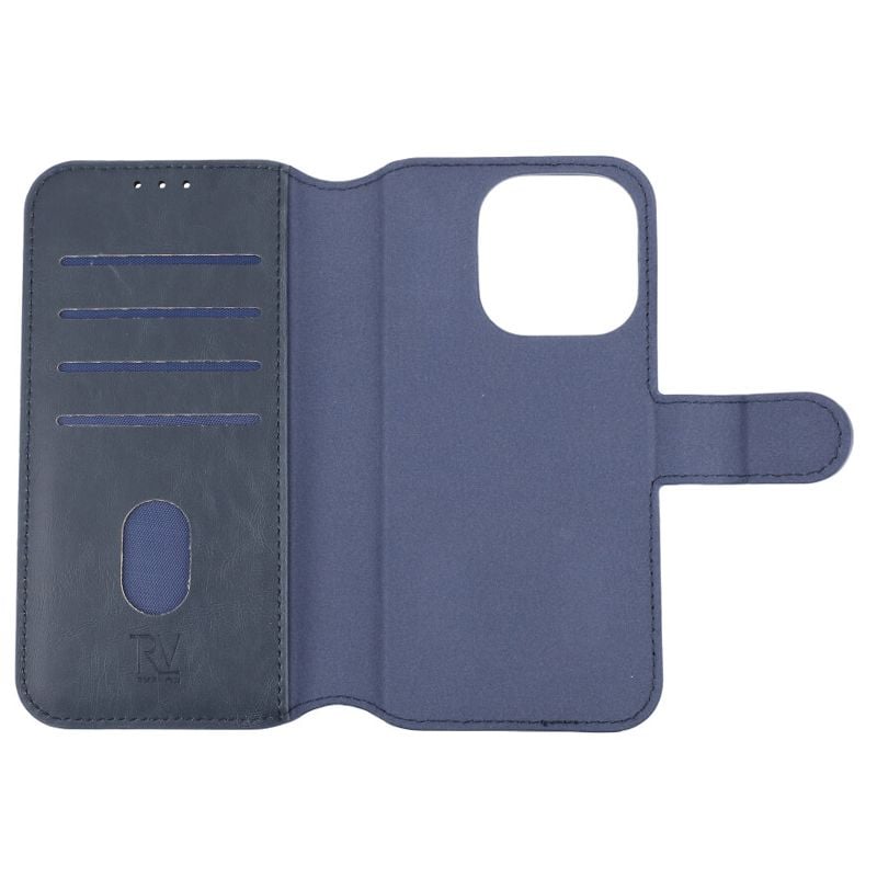 iPhone 15 Pro Plånboksfodral Magnet Rvelon - Blå image 5