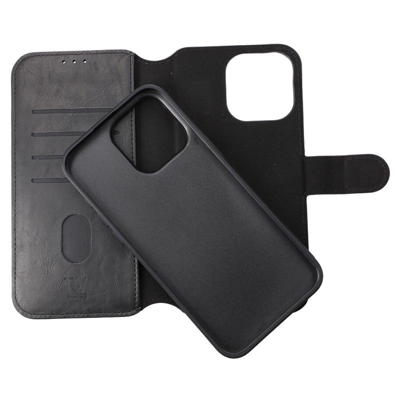 iPhone 15 Pro Max Plånboksfodral Magnet Rvelon - Svart image 2