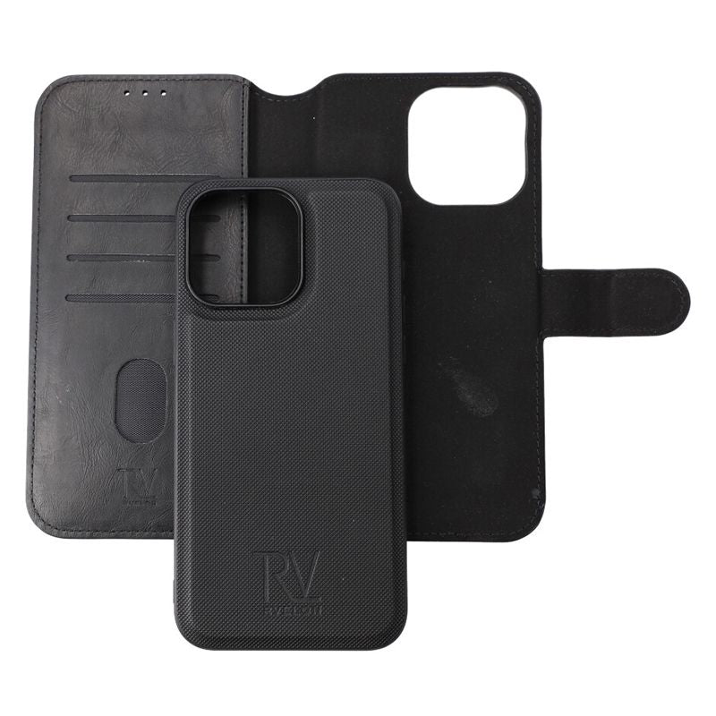 iPhone 15 Pro Max Plånboksfodral Magnet Rvelon - Svart image 3