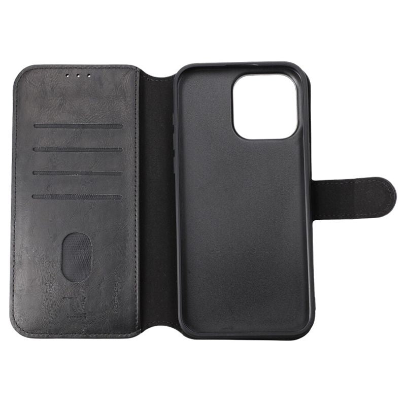 iPhone 15 Pro Max Plånboksfodral Magnet Rvelon - Svart image 6