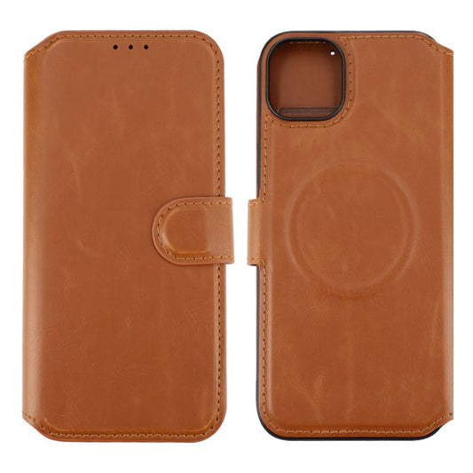 iPhone 15 Plus Plånboksfodral med Magsafe Rvelon - Brun image 1
