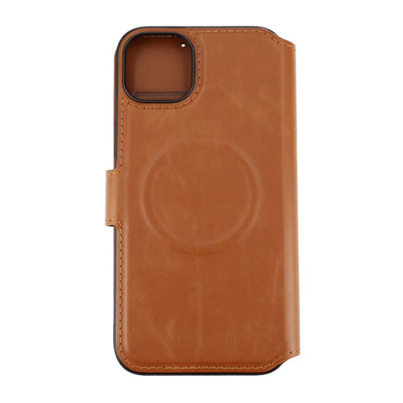 iPhone 15 Plus Plånboksfodral med Magsafe Rvelon - Brun image 3