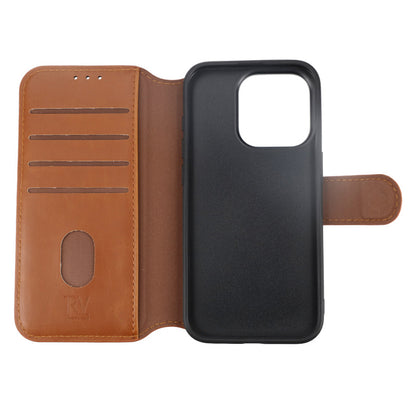 iPhone 15 Pro Plånboksfodral med Magsafe Rvelon - Brun image 4