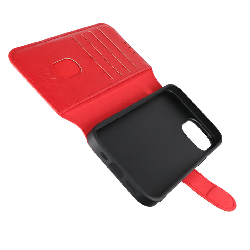 iPhone 15 Plånboksfodral med Magsafe Rvelon - Röd image 6