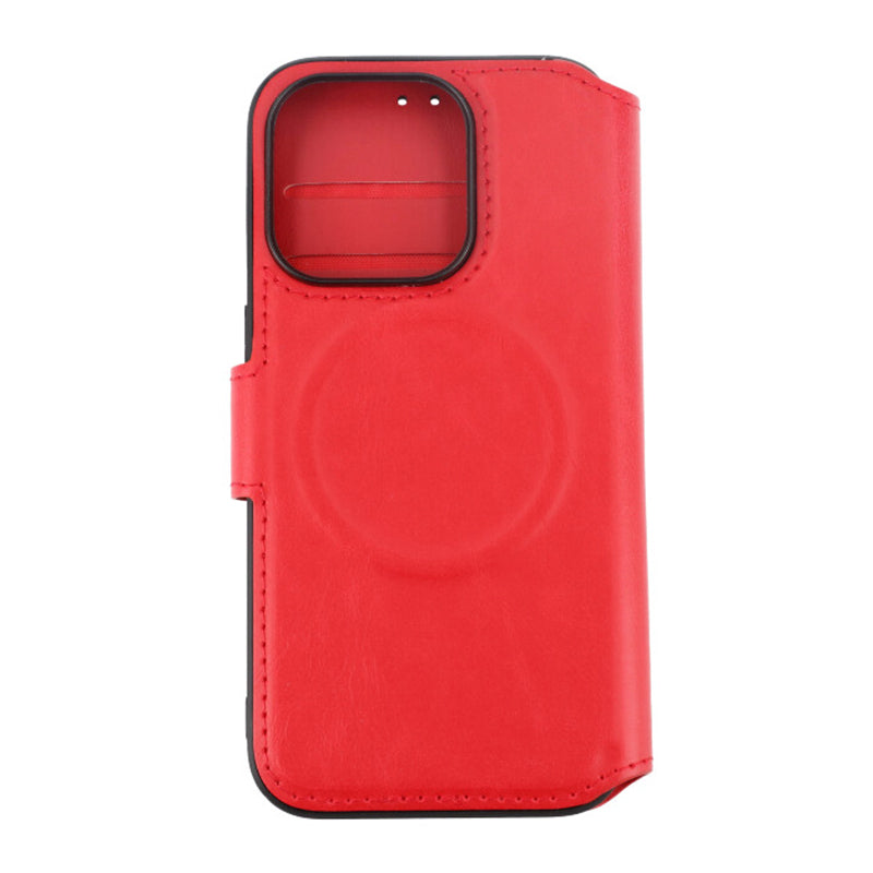 iPhone 15 Pro Plånboksfodral med Magsafe Rvelon - Röd image 3