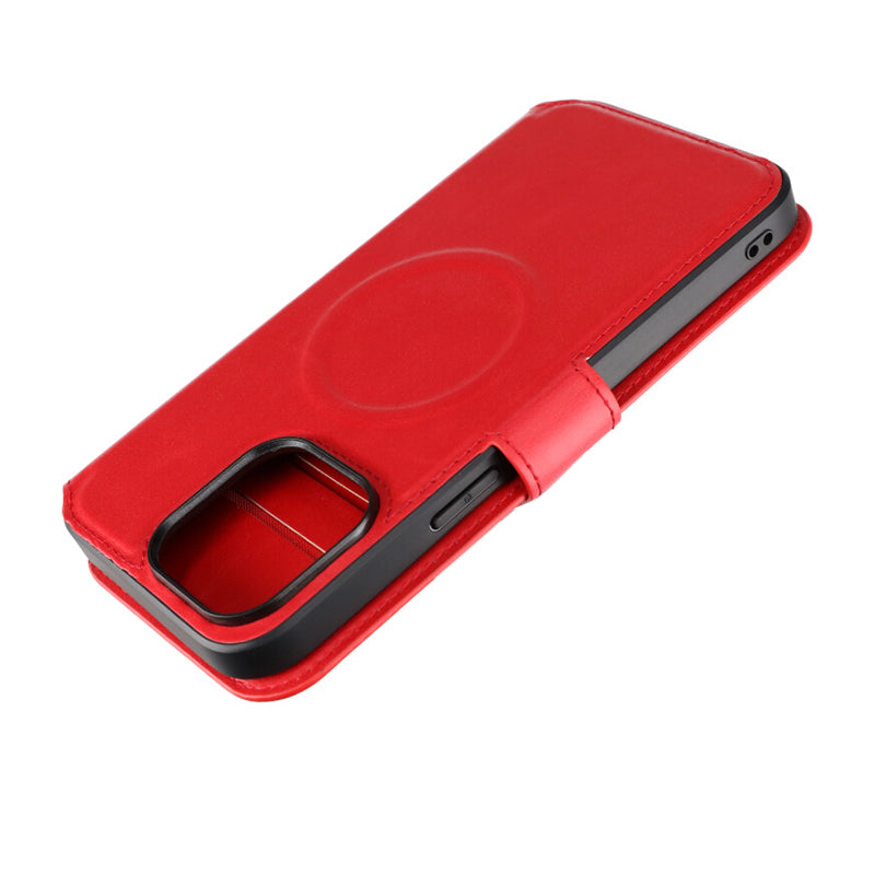 iPhone 15 Pro Max Plånboksfodral med Magsafe Rvelon - Röd image 9