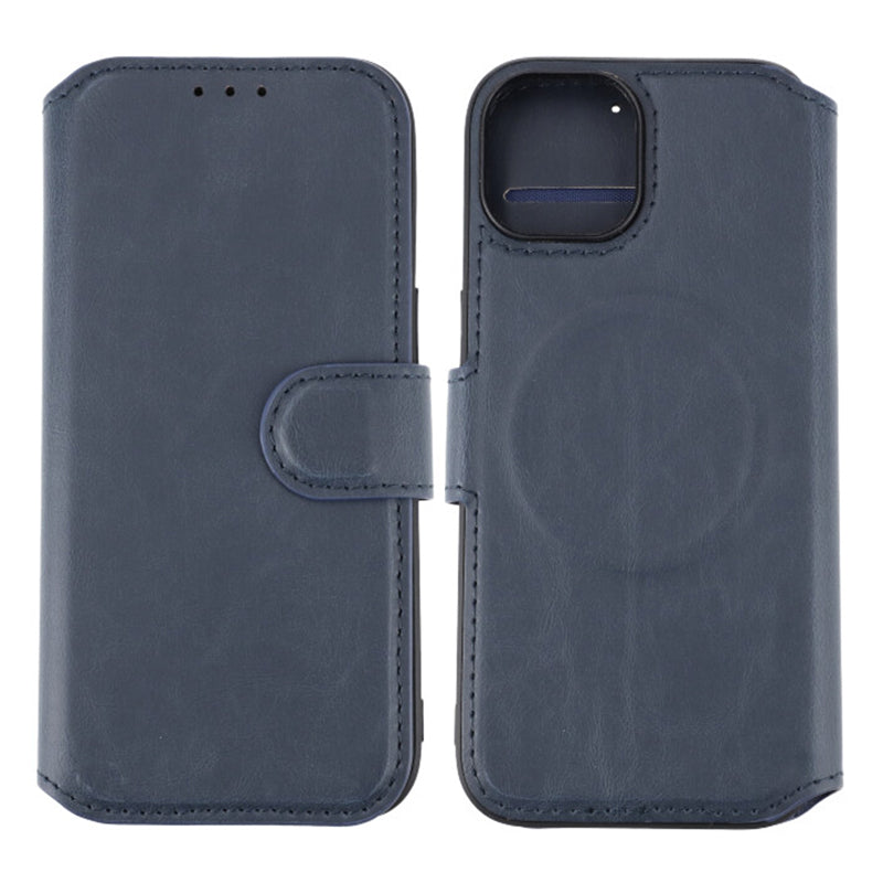 iPhone 15 Plånboksfodral med Magsafe Rvelon - Blå image 1