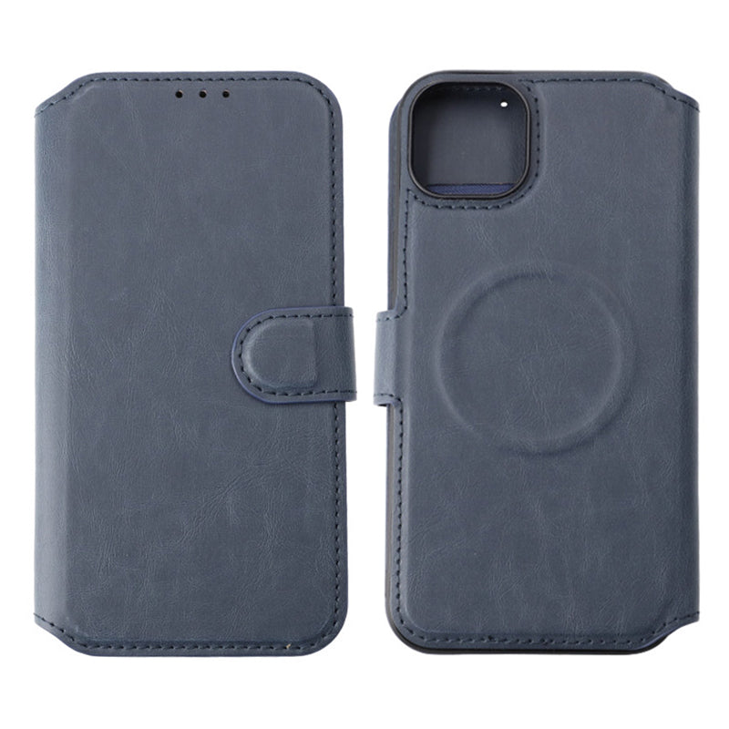 iPhone 15 Plus Plånboksfodral med Magsafe Rvelon - Blå image 1