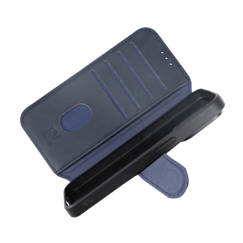 iPhone 15 Pro Plånboksfodral med Magsafe Rvelon - Blå image 6