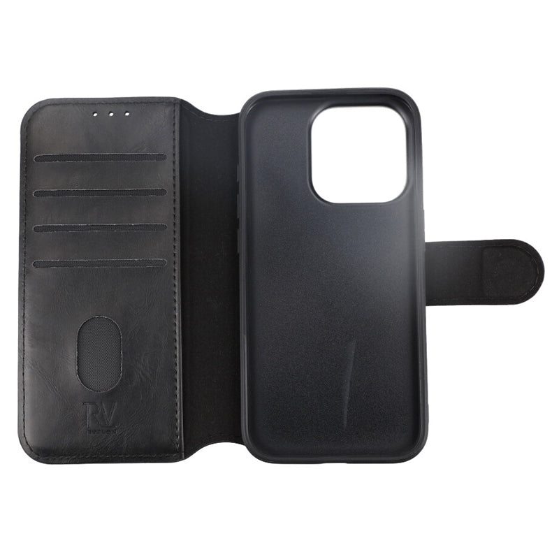 iPhone 15 Pro Plånboksfodral med Magsafe Rvelon - Svart image 4