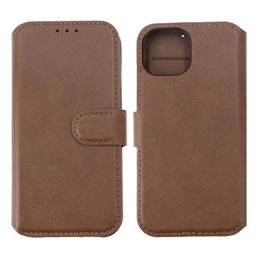 iPhone 15 Plånboksfodral Läder Rvelon - Brun image 1