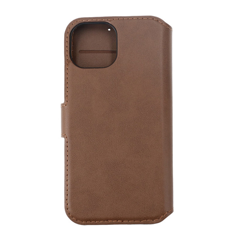 iPhone 15 Plånboksfodral Läder Rvelon - Brun image 3