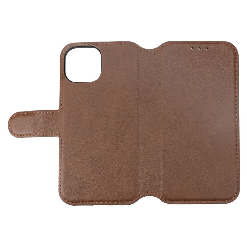 iPhone 15 Plånboksfodral Läder Rvelon - Brun image 5