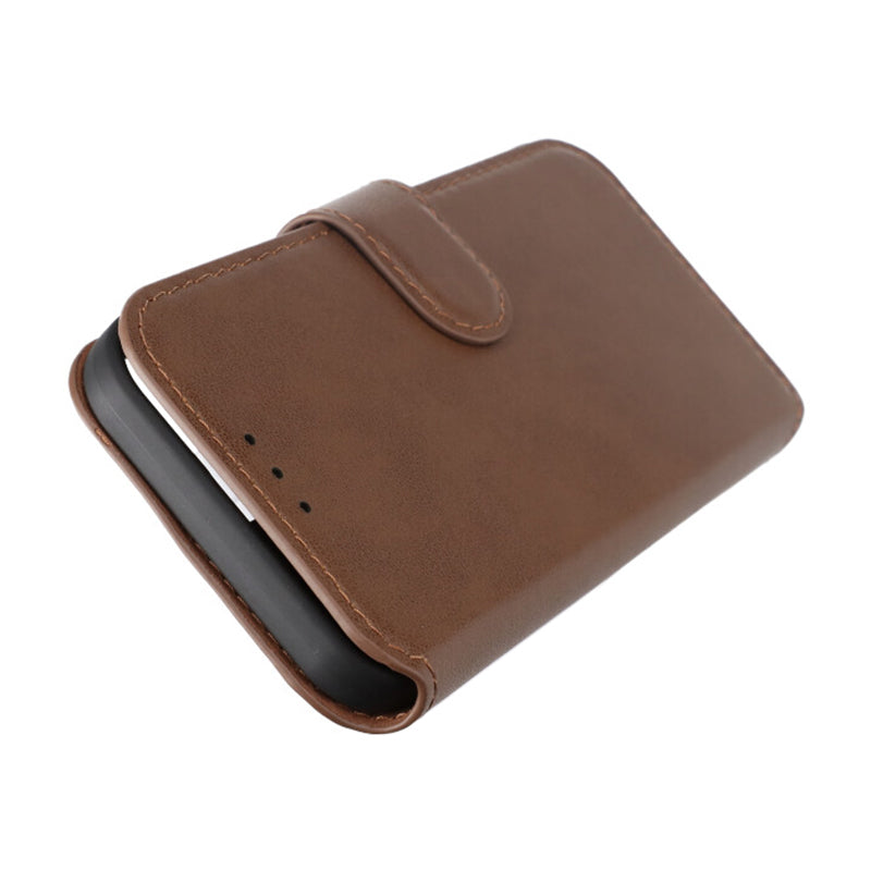 iPhone 15 Plånboksfodral Läder Rvelon - Brun image 8