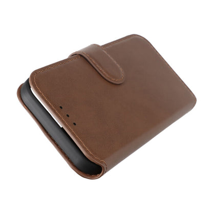 iPhone 15 Plånboksfodral Läder Rvelon - Brun image 8