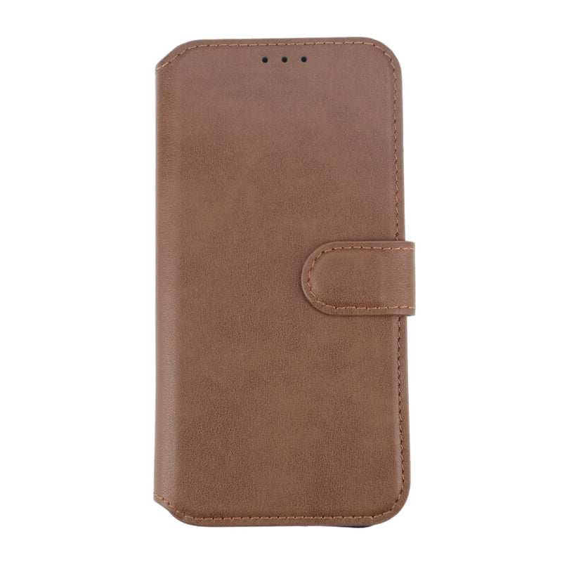 iPhone 15 Plus Plånboksfodral Läder Rvelon - Brun image 10