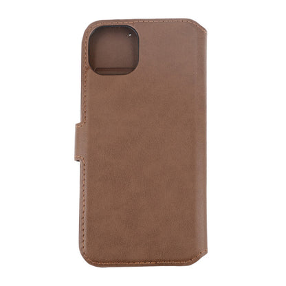 iPhone 15 Plus Plånboksfodral Läder Rvelon - Brun image 9