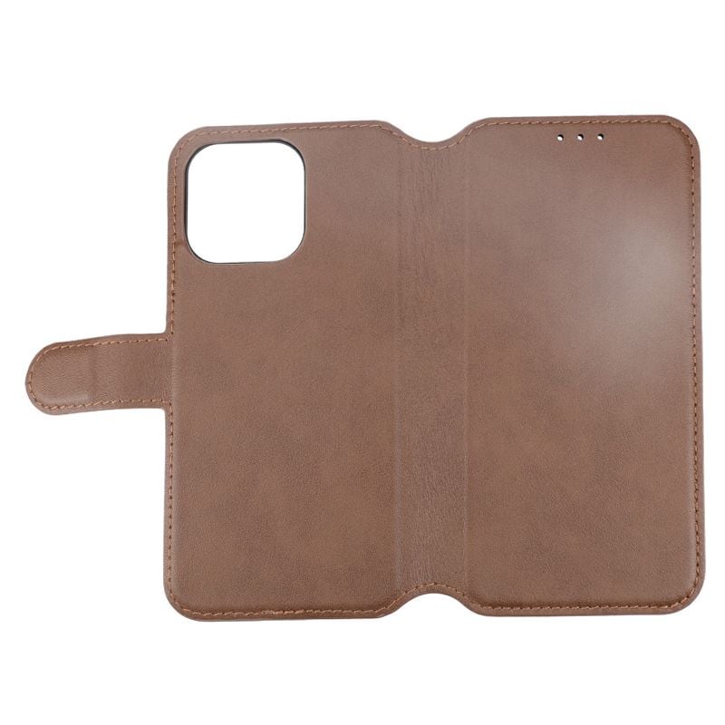 iPhone 15 Pro Max Plånboksfodral Läder Rvelon - Brun image 4