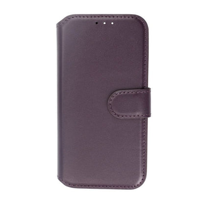 iPhone 15 Pro Plånboksfodral Läder Rvelon - Lila image 2