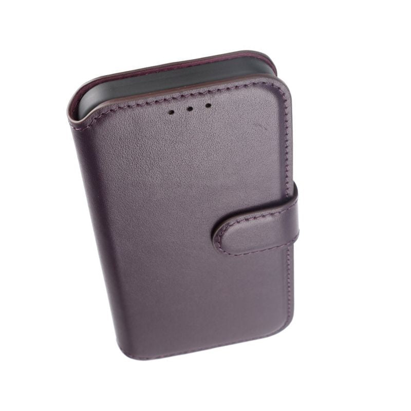 iPhone 15 Pro Plånboksfodral Läder Rvelon - Lila image 6