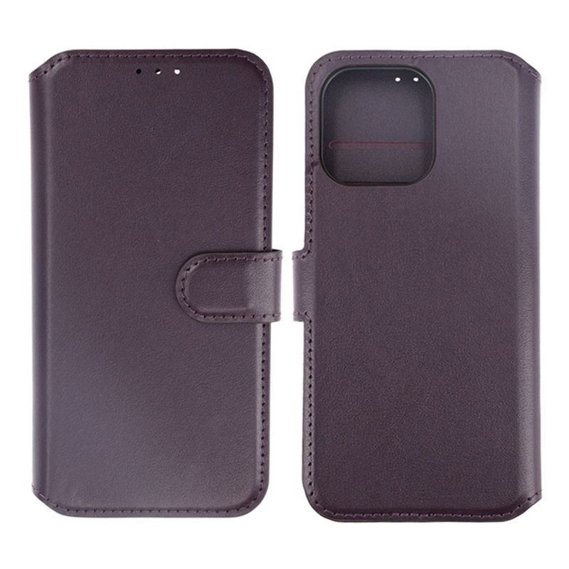 Plånboksfodral Läder Rvelon till iPhone 15 Pro Max - Lila image 1